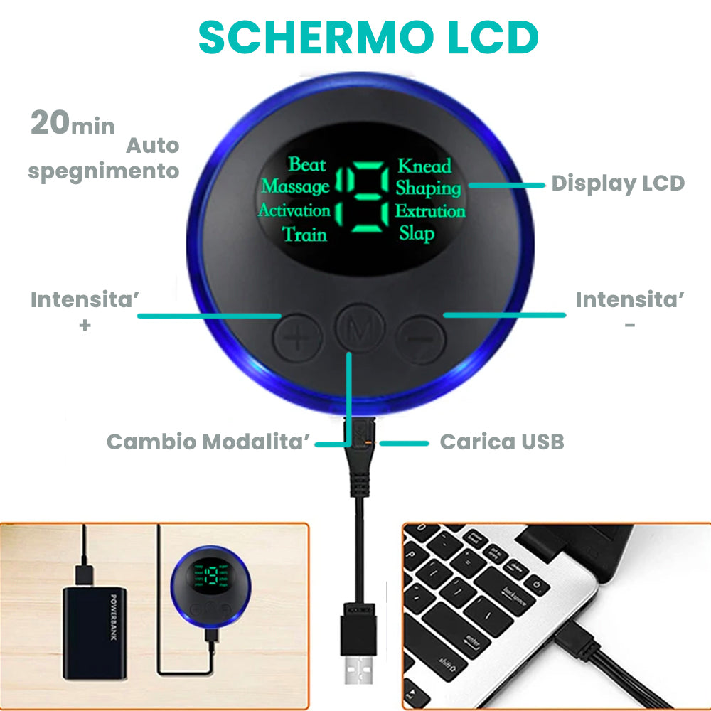 Massaggiatore EMS Nero - È BELLO CIÒ CHE PIACE