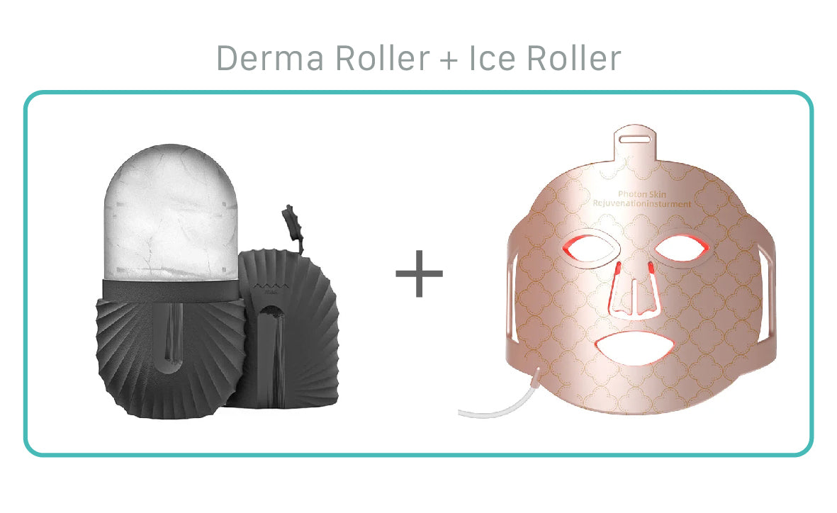 SAA - ICE ROLLER + MASCHERA LED Nero - È BELLO CIÒ CHE PIACE