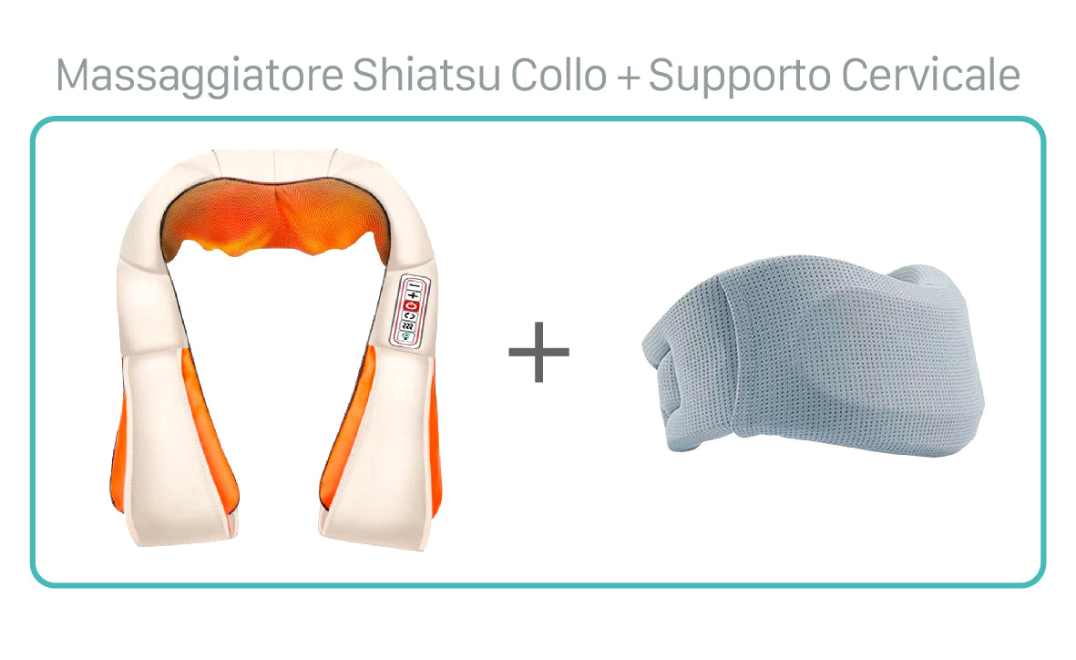 SAA - MASSAGGIATORE SHIATSU COLLO + SUPPORTO CERVICALE M - È BELLO CIÒ CHE PIACE