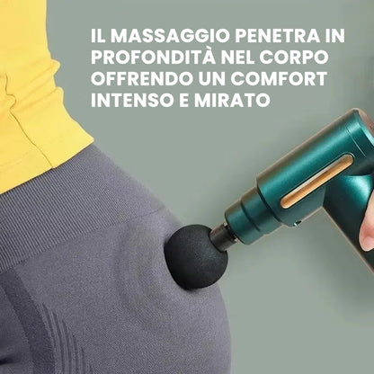 Pistola Massaggio Muscolare Nero / Ricarica USB Tipo C - È BELLO CIÒ CHE PIACE