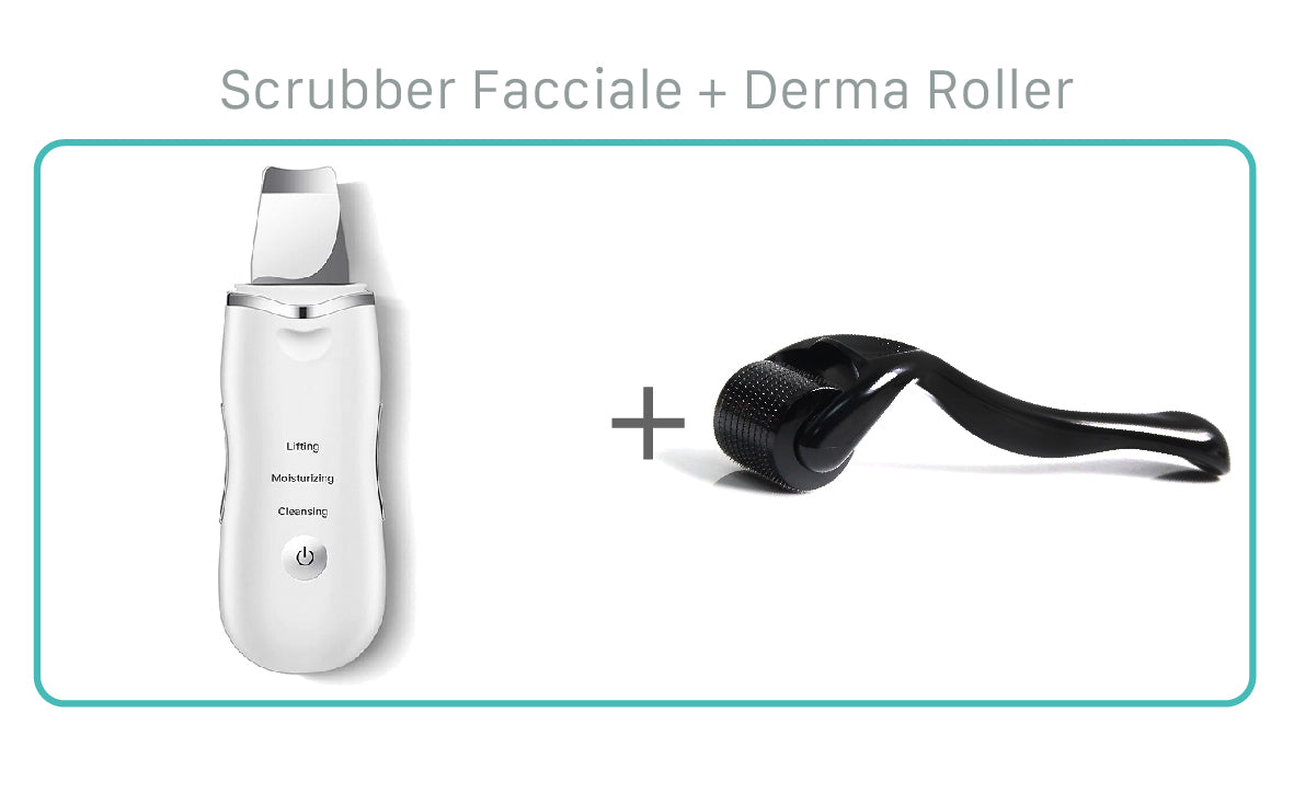 SAA - SCRUBBER VISO + DERMA ROLLER